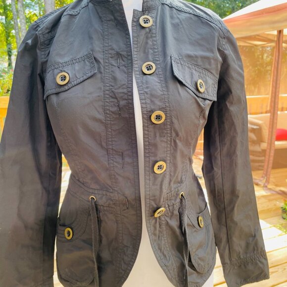 Michael Kors Black Utility Jacket  Size XS - Picture 4 of 10